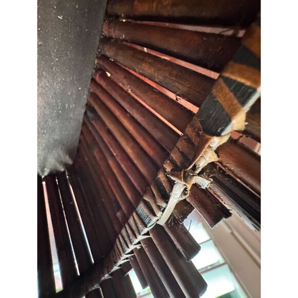 Vintage Jackson & Perkins Bamboo-Style Basket With Handles Handcrafted Design - Picture 9 of 9